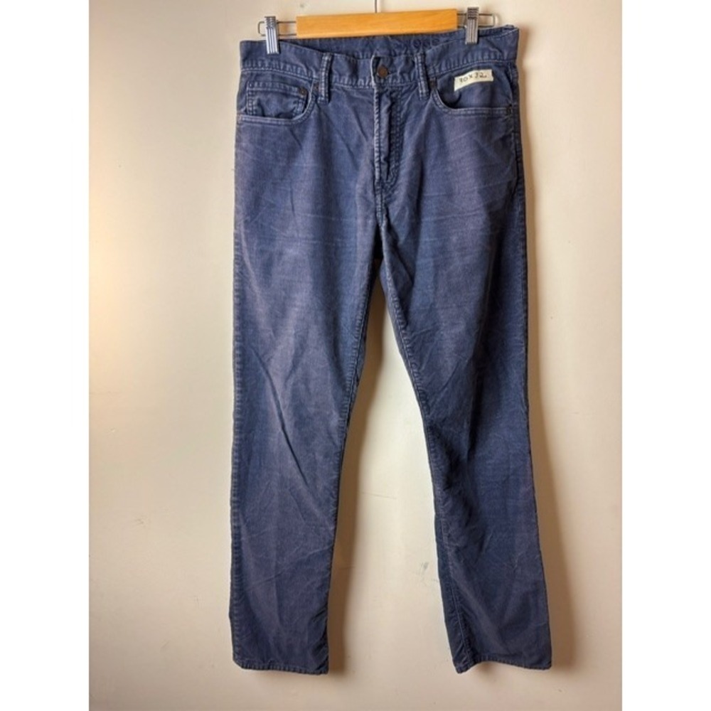 Mens 30x32 Gap 1969 Jeans Blue Corduroy Straight Leg 5-Pocket Casual